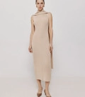A set of a midi dress with sleeves transformers Duet cream