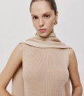 A set of a midi dress with sleeves transformers Duet cream