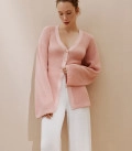 Silhouette cardigan with buttons Alice powder