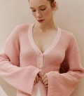 Silhouette cardigan with buttons Alice powder