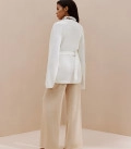 Silhouette cardigan with buttons Alice milk