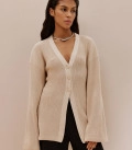 Silhouette cardigan with buttons Alice cream
