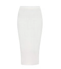 Set of midi skirt and top with ties Hannah milk