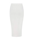 Set of midi skirt and top with ties Hannah milk