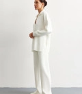 Pants straight from thick jersey milk
