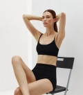 Seamless shorts mini Dayli black