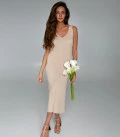 Dress silhouette cream