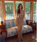Openwork maxi dress Raphaella beige