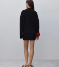 Kamilla pleated mini skirt black