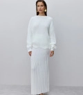 Юбка макси гофре Kamilla молоко