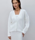 Lorin button-up cardigan milk