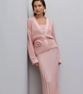 Lorin button-up cardigan powder