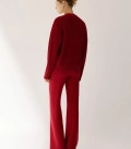 Lorin button-up cardigan burgundy