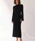 Secret Dress with slits on the sleeves black