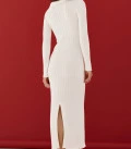 Nová Polo dress with a slit at the hem milk