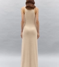 Maxi dress made of fluffy yarn Touch beige