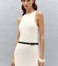 Maxi dress made of fluffy yarn Touch milk