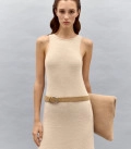 Сумка клатч из пушистой пряжи Soft Clutch карамель