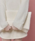Сумка клатч из пушистой пряжи Soft Clutch молоко