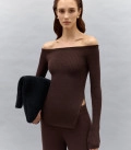 Сумка клатч из пушистой пряжи Soft Clutch черная
