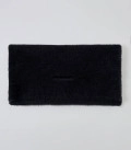 Сумка клатч из пушистой пряжи Soft Clutch черная