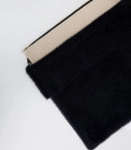 Сумка клатч из пушистой пряжи Soft Clutch черная