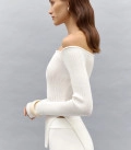 Nude-Longi: suit with trousers and top milk