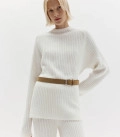 Endless: sweater and straight-leg pants set milk