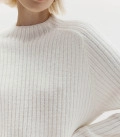 Endless: sweater and straight-leg pants set milk