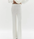 Endless: sweater and straight-leg pants set milk