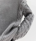 Kolos cable knit sweater gray