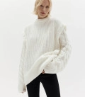 Kolos cable knit sweater milk