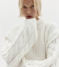 Kolos cable knit sweater milk
