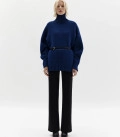 Monte High-Neck sweater blue