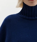 Monte High-Neck sweater blue