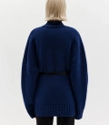 Monte High-Neck sweater blue
