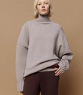 Monte High-Neck sweater gray
