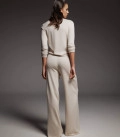 Jane set with flared trousers and jumper ivory
