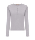 Jane set with flared trousers and jumper gray