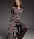 Jane-Moss trouser set with T-shirt cappuccino