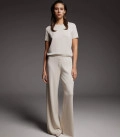 Jane-Moss trouser set with T-shirt ivory