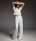 Jane-Moss trouser set with T-shirt milk