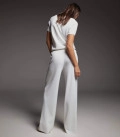 Jane-Moss trouser set with T-shirt milk