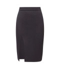 Naomi skirt with a slit graphite