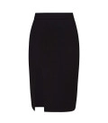 Naomi skirt with a slit black