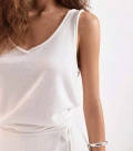 Wrap mini skirt Liora milk