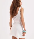 Wrap mini skirt Liora milk