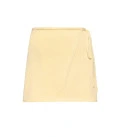 Wrap mini skirt Liora yellow