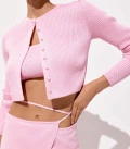 Wrap mini skirt Liora pink