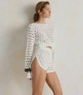 Openwork suit with jumper and shorts Maris milk